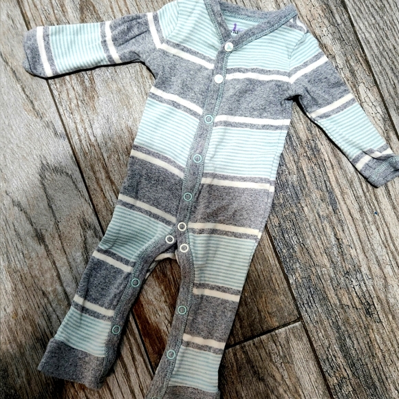 PREEMIE SLEEPER EUC+ Burt's Bee's Baby Only worn by Reborn Doll - Picture 1 of 7